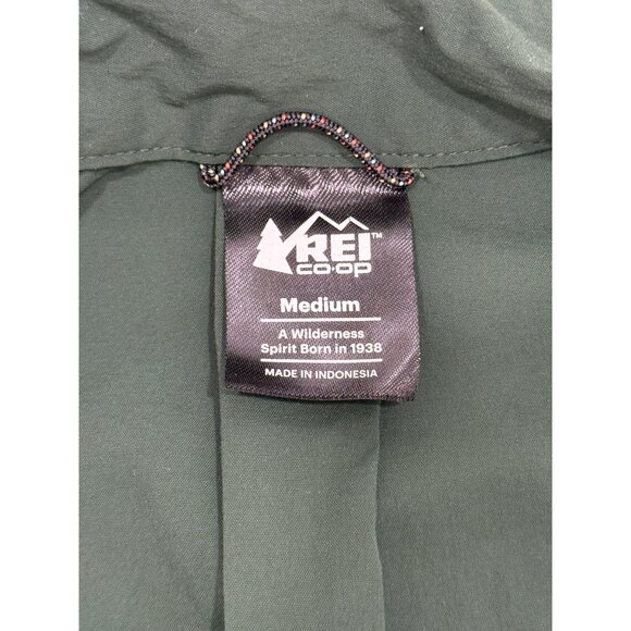 REI Co-op Womens Collared Dress Green Short Sleeve Pockets Travel Nylon Size M - Picture 4 of 8